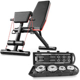 סט משקולות 50 ק"ג במזוודה + ספת כושר לבחירה