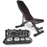 סט משקולות 50 ק"ג במזוודה + ספת כושר לבחירה