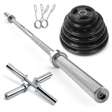 באנדל מוט אולימפי + פלטות משקולות צלחת אולימפיות לבחירה