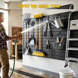 מערכת קיר מודולרית מקצועית לאחסון 244×122 ס״מ עם 30 אביזרים