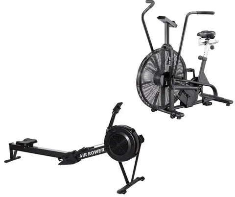 באנדל Air Bike אופני אוויר - אופני רוח מקצועיים + Air Rower  מכשיר חתירה