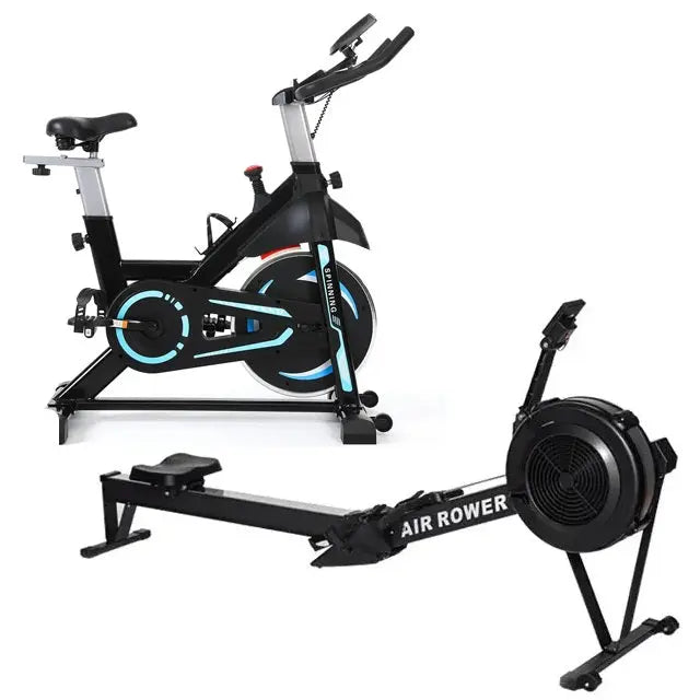 אופני ספינינג מקצועיים + מכשיר חתירה Air Rower - TON Sports