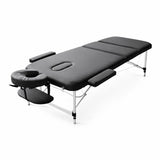 מיטת טיפולים אלומיניום מתקפלת ומתכווננת